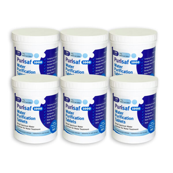 PN557 Purisaf Water Purification Tablets case of 6