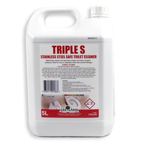 PN5416 Tripple S Stainless Steel Safe Toilet Cleaner 5l