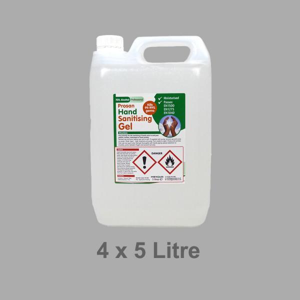 PN6012 70% Alcohol Hand Gel 5L x 4