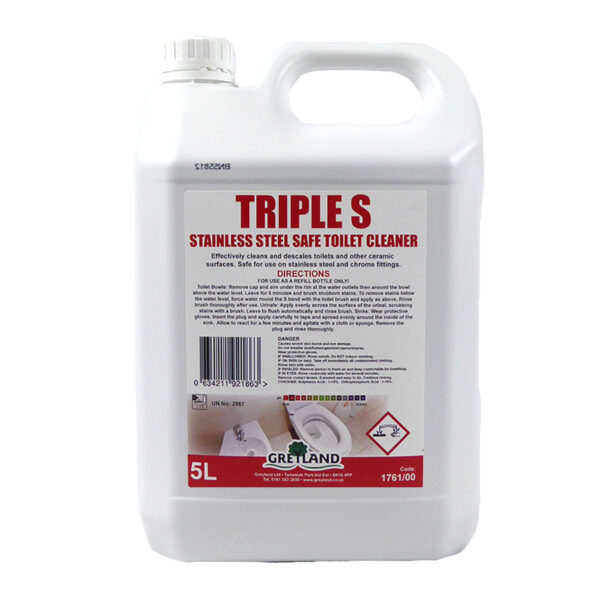 PN5416 5 Litre Triple S Stainless Steel Toilet Cleaner