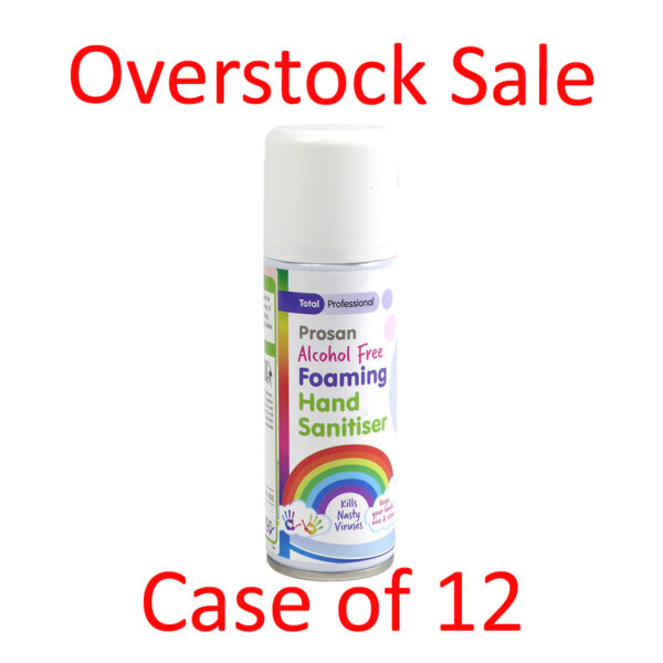 PN6048 Child Friendly 200ml Alcohol Free Hand Sanitiser Aerosol - overstock sale