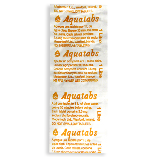 PN529 Aquatab 3.5mg Emergency water treatment Tablets