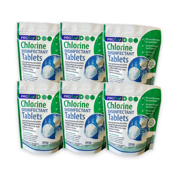 PN809P Effervescent Chlorine Tablets Pouches - Case of 6 PP5 Recyclable Pouches