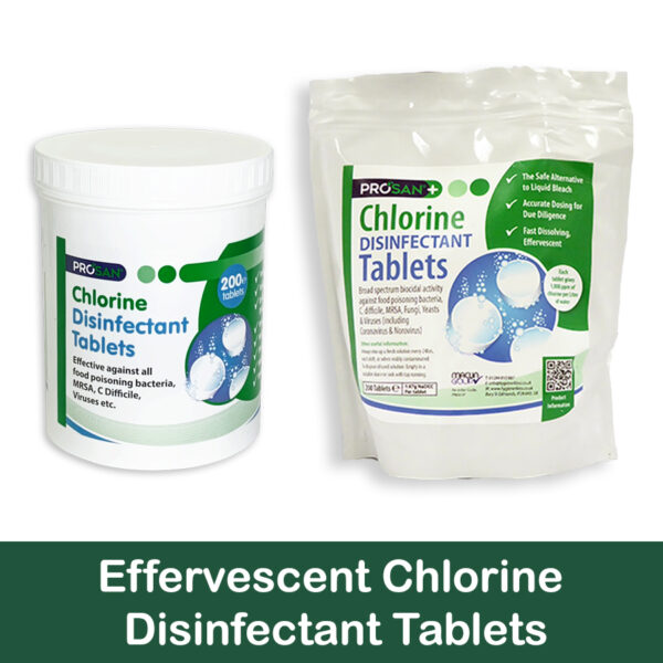 Chlorine Sanitiser Tablets - Tubs & Pouches